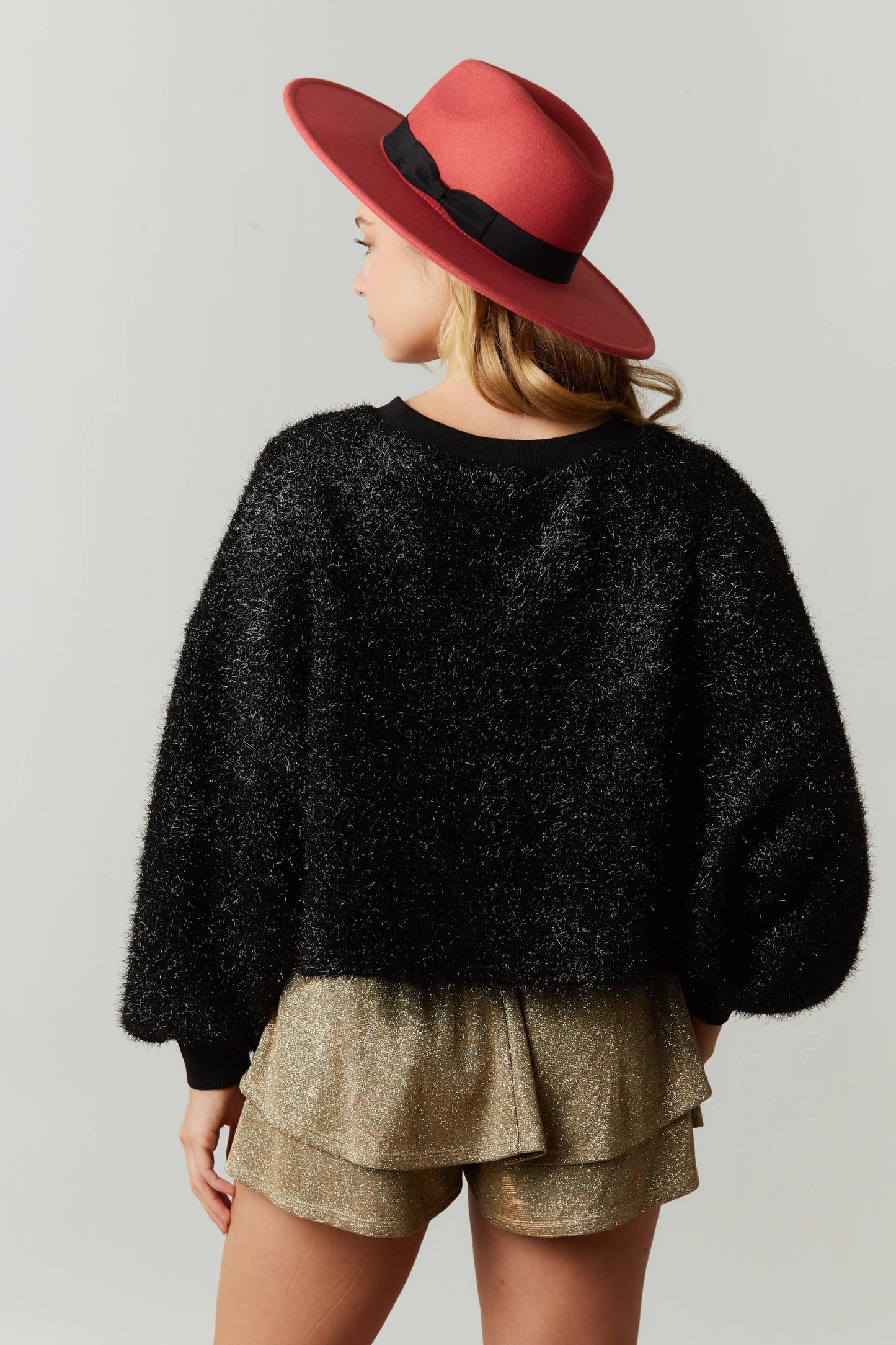 Spooky Pumpkin Sequin Patch Halloween Sweater