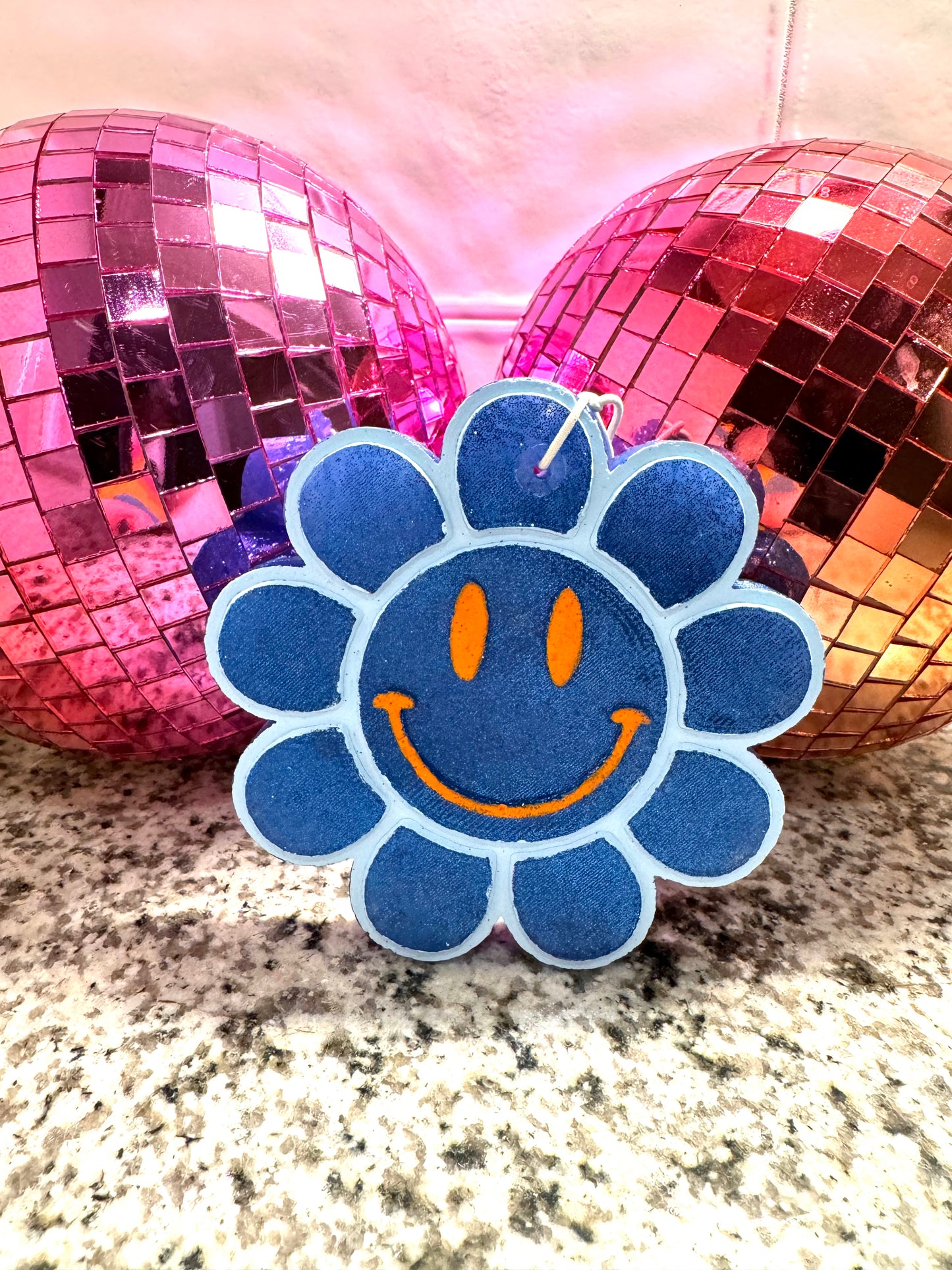 Flower Smiley Car Freshie