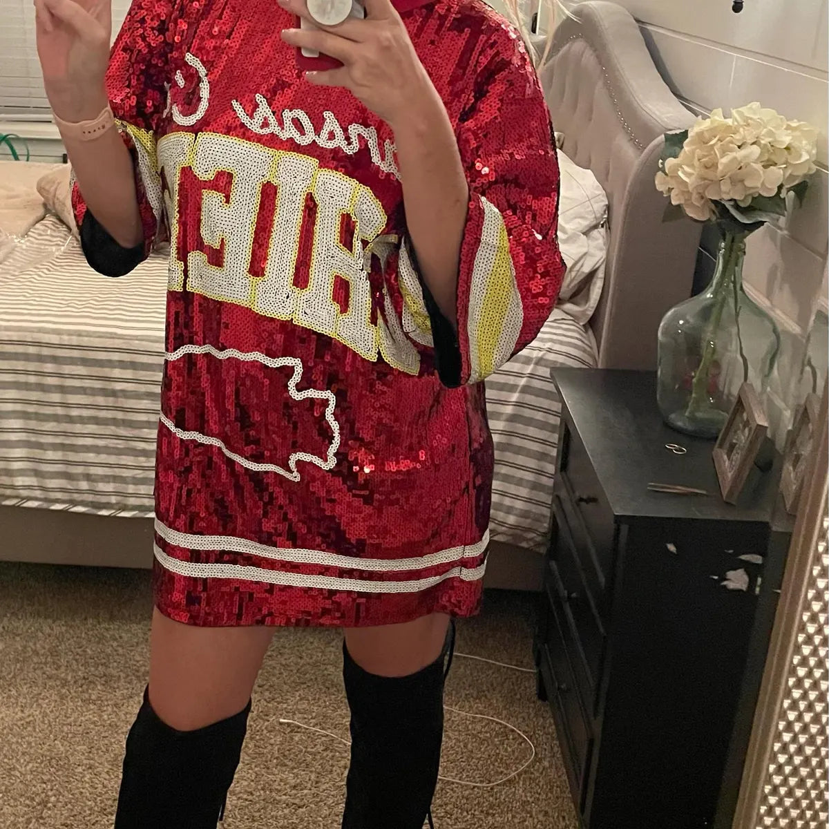 Kansas City Chiefs Sequin Dress