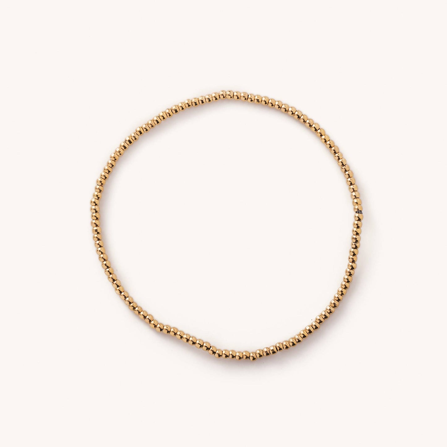 Waterproof Gold Ball Bracelet - Medium Beads