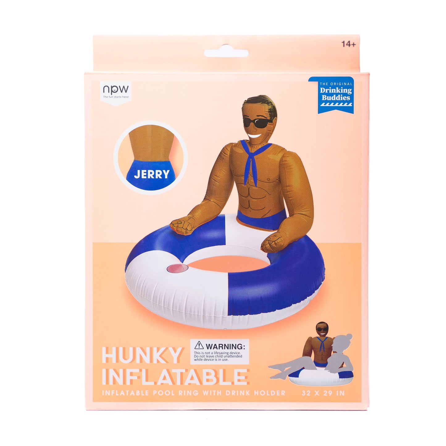 Hunky Inflatable Pool Ring - FINAL SALE