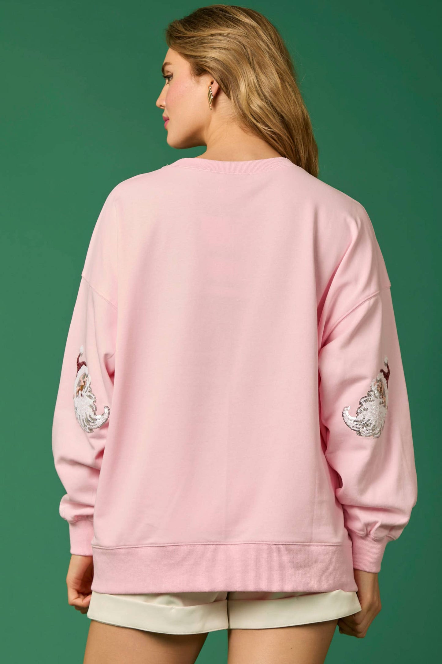 Santa & Tree Sequin Pullover - FINAL SALE