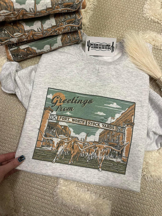 Fort Worth Stockyards Crew/Shirt