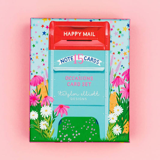 Boxed Greeting Cards - 15 Asst Cards - Happy Mail - FINAL SALE