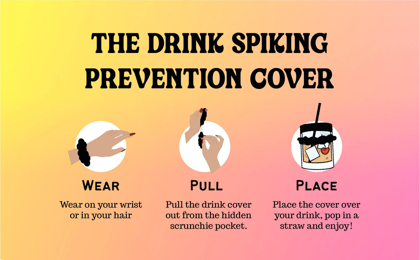 NightCap Scrunchie Drink Cover: Blue